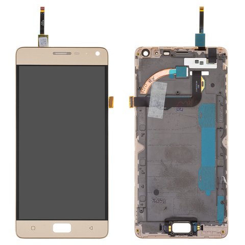Pantalla LCD puede usarse con Lenovo Vibe P1, dorado, Original PRC 