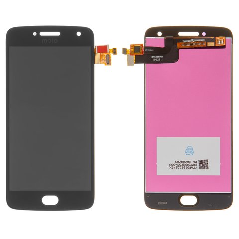 Pantalla LCD puede usarse con Motorola XT1684 Moto G5 Plus, XT1685 Moto G5 Plus Dual SIM, XT1687 Moto G5 Plus, negro, Copy