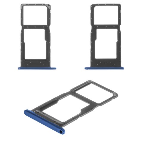 Sujetador de tarjeta SIM puede usarse con Huawei P Smart 2019 , azul, con soporte para MMC, sapphire blue