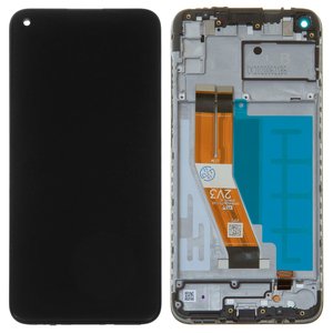 Pantalla LCD puede usarse con Samsung A115 Galaxy A11, M115 Galaxy M11, negro, con marco, Original PRC 