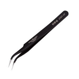 Pinzas para smd Mechanic ESD 15, curvada, antiestática, 120 mm, super precision