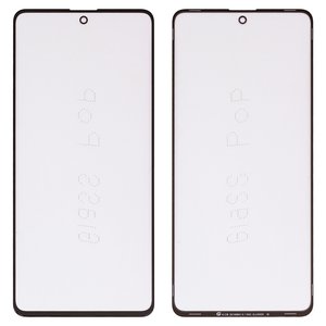 Vidrio de carcasa G+OCA PRO puede usarse con Samsung A715F DS Galaxy A71, con película OCA, negro