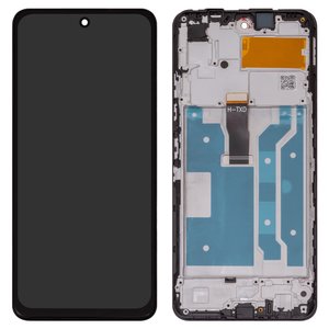 Pantalla LCD puede usarse con Huawei Honor 10X Lite, P Smart 2021 , negro, con marco, High Copy, PPA LX2