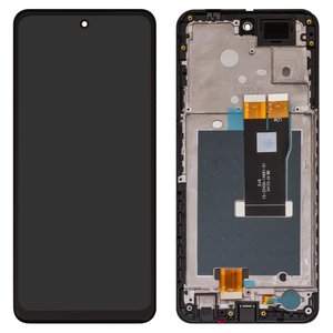 Pantalla LCD puede usarse con ZTE Nubia Focus, negro, con marco, Original PRC , 15 3240A 14681 51