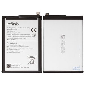 Batería BL 49LX puede usarse con Infinix Hot 12 X6817 , Hot 20 X6826 , Hot 20S X6827 , Li Polymer, 3.87 V, 5000 mAh, Original PRC 