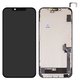 Pantalla LCD puede usarse con iPhone 14 Plus, negro, con marco, HC, sin microchip, (OLED), GX OEM hard