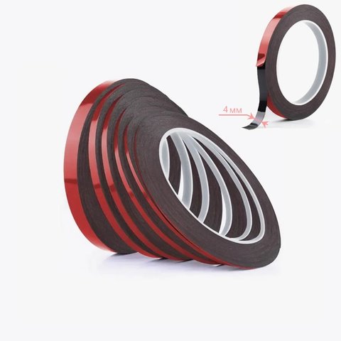 Cinta adhesiva doble faz Amaoe DST030, 0,3 mm, 4 mm, 10 m, a base de poliuretano