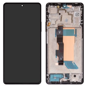 Pantalla LCD puede usarse con Xiaomi Poco F5, negro, con marco, Original PRC , 23049PCD8G, 23049PCD8I