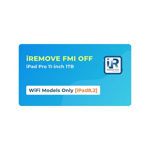 iRemove FMI OFF iPad Pro 11 inch 1TB solamente modelos WiFi [iPad8,2]