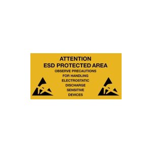 Табличка попередження про антистатичну безпеку Warmbier 2850.300500.KS.E