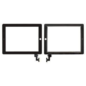 Сенсорний екран для iPad 2, чорний, #A1395 A1396 A1397