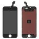 Дисплей для iPhone 5S, iPhone SE, черный, с рамкой, HC