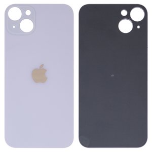 Задняя панель корпуса для iPhone 14 Plus, фиолетовая, не нужно снимать стекло камеры, Purple, big hole