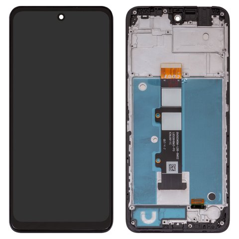Дисплей для Motorola Moto G22 XT2231, чорний, з рамкою, High Copy