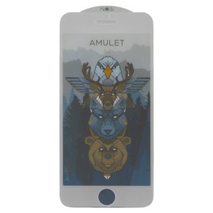 Защитное стекло iNobi Amulet для Apple iPhone 7, iPhone 8, iPhone SE 2020, Full Glue, Anti Static, белый