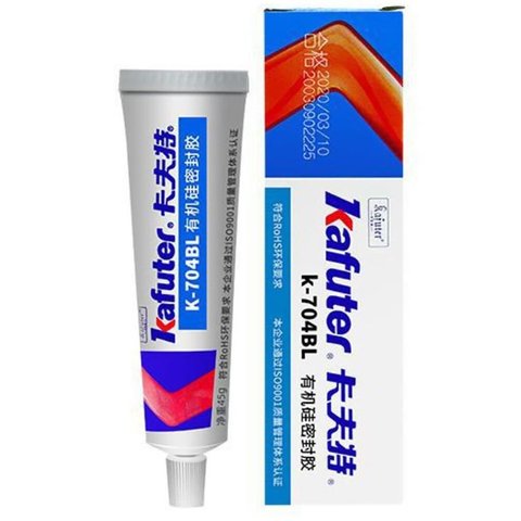 Клей герметик Kafuter K 704BL, 45 г, чорний, рідкий