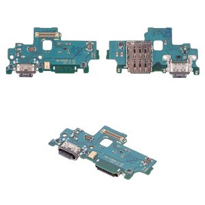 Шлейф для Samsung A366 Galaxy A36, коннектора зарядки, с компонентами, Original PRC , плата зарядки