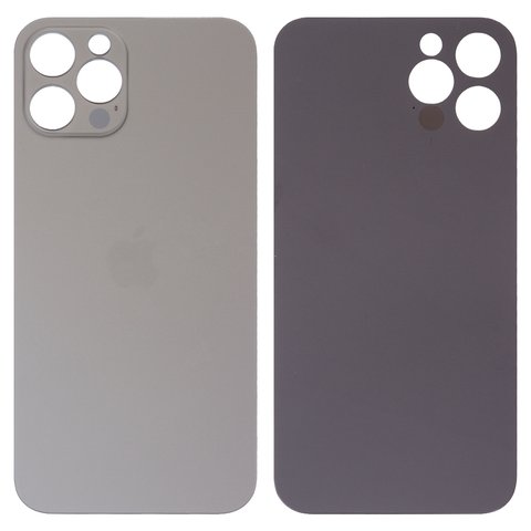 Задня панель корпуса для iPhone 12 Pro, сіра, не потрібно знімати скло камери, Original PRC , big hole, graphite