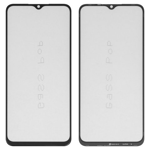 Скло корпуса G+OCA PRO для Oppo A17, A17k, A18, A57 4G, A57 5G, A57e, A57s, A77 4G, A77 5G, A77s, A78 5G, з ОСА плівкою, чорне