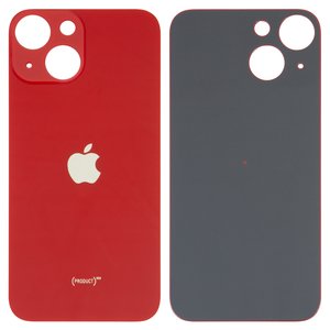 Задняя панель корпуса для iPhone 13 mini, красная, не нужно снимать стекло камеры, big hole