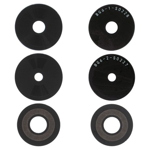 Стекло камеры для Tecno Spark 20C BG7 , Spark Go 2024  BG6 , черное, без рамки, комплект 3 шт.