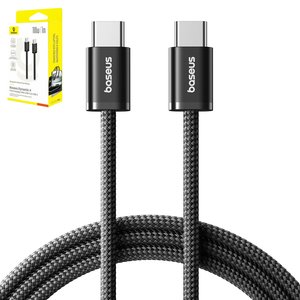 USB кабель Baseus Dynamic 4, 2xUSB тип C, 100 см, 100 Вт, черный, в нейлоновой оплетке, #P10381400111 00