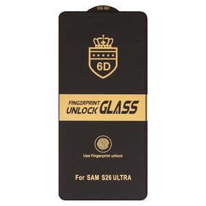 Захисне скло ESD 6D для Samsung S948 Galaxy S26 Ultra, сумісне з чохлом, Full Glue, Anti Static, без упаковки , чорний