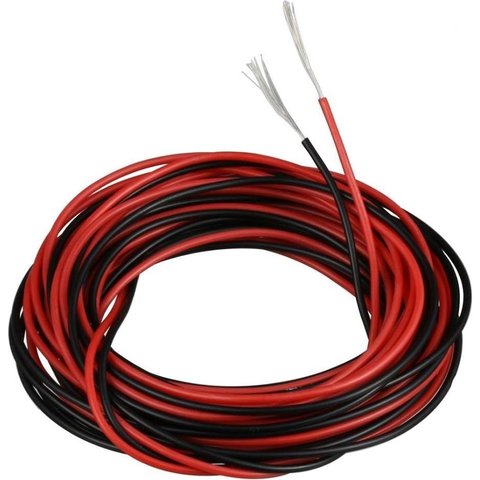 Провод в силиконовой изоляции 28AWG, 0,08 мм², 1 м, черный