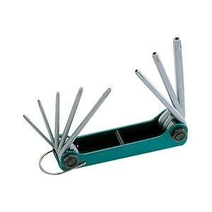 Набор раскладных звездообразных ключей Torx с отверстиями Pro'sKit 8PK-021L